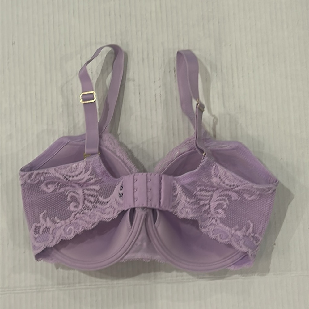 NWOT NATORI Feathers Plunge Bra Color: Purple Mist Size 32DD - Picture 9 of 12